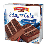 Pepperidge Farm  chocolate fudge 3-layer cake, chocolate confetti topping Right Picture